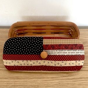 Quilted USA Flag Longaberger Basket